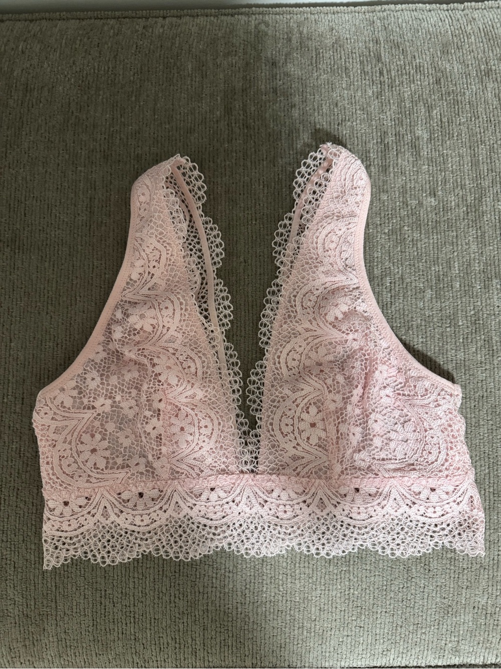 Victoria's Secret Pink Lace Deep V Bralette